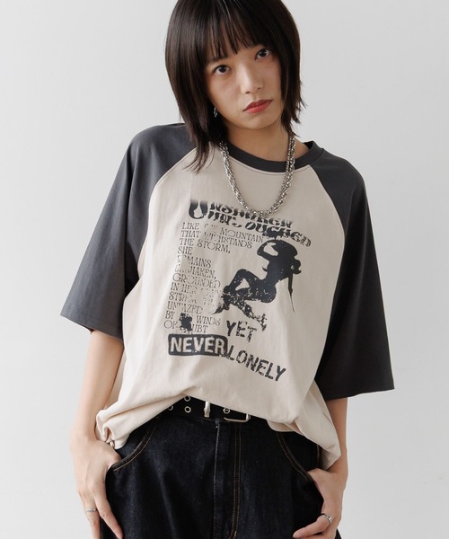 PBLIM(ページボーイリム)の「《UNISEX》カウガールラグランTシャツ(Tシャツ/カットソー・レディース・ブラウン系その他/クリーム・FREE)」の15枚目の写真