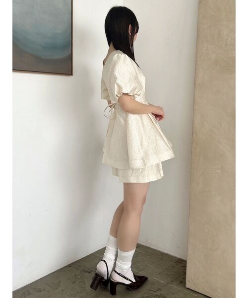 dazzlin フクレジャカードチュニック 藤井サチコラボ】フクレジャカードチュニックショートパンツ