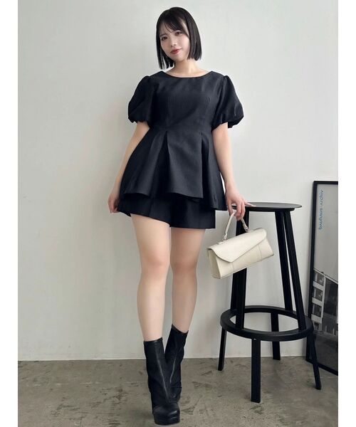 藤井サチコラボ】フクレジャカードチュニックショートパンツ