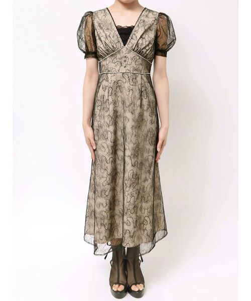 EATME（イートミー）の「Vネックレースワンピース（ワンピース・レディース・ブルー/アイボリー/その他1・MEDIUM/SMALL）」の20枚目の写真