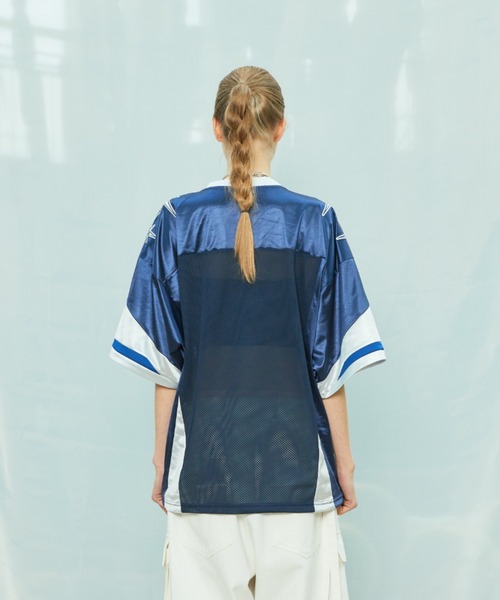 refined 11 FOOTBALL TEE ネイビー L refomed /リフォメッド 11