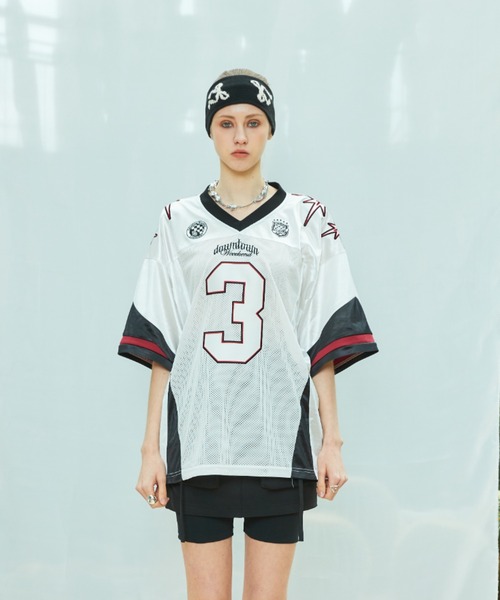 LARTIGENT(ラーティゼン)の「L9 BIG NUMBER FOOTBALL TOP(Tシャツ/カットソー・レディース・ホワイト/ネイビー・FREE)」の10枚目の写真