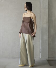 Firsthand | Firsthand/ファーストハンド チンツ加工 バックオープン キャミソールトップス / スパゲッティストラップ(キャミソール)