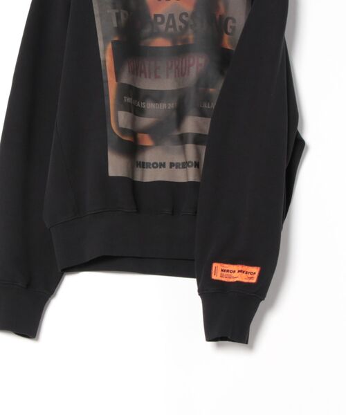 HERON PRESTON（ヘロンプレストン）の「HERON PRESTON/ヘロンプレストン/PRIVATE PROPERTY CREWNECK SWEAT（スウェット・メンズ・ブラック・S）」の3枚目の写真