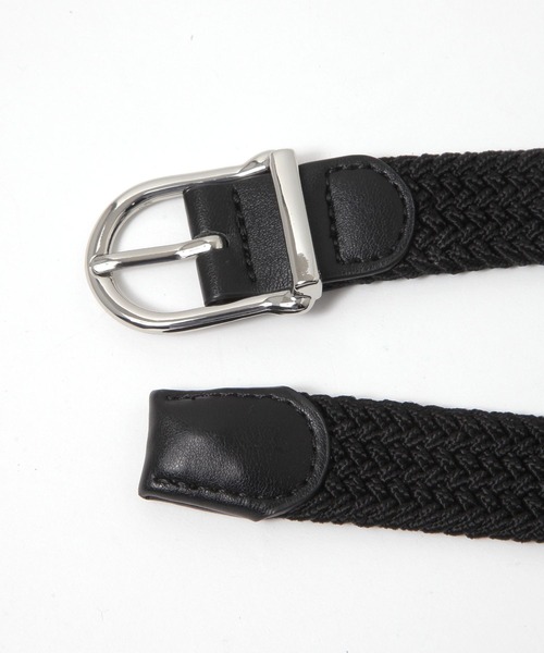 GLOBAL WORK（グローバルワーク）の「伸びる編みゴムナローベルト/326872（ベルト・レディース・ブラウン/ブラック・ONE SIZE）」の4枚目の写真