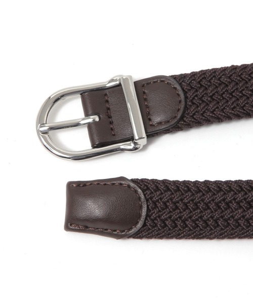GLOBAL WORK（グローバルワーク）の「伸びる編みゴムナローベルト/326872（ベルト・レディース・ブラウン/ブラック・ONE SIZE）」の5枚目の写真