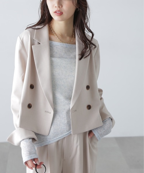 FREE'S MART（フリーズマート）の「◇メランジドロストシャーリングカットソー（Tシャツ/カットソー・レディース・ブルー/ホワイト/ブラック/ブラウン・FREE）」の17枚目の写真