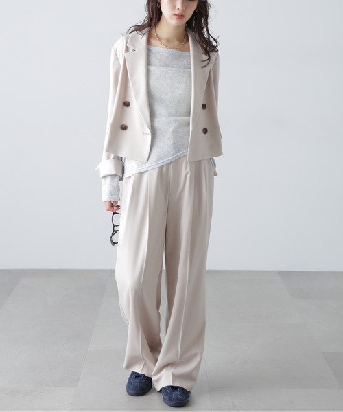 FREE'S MART（フリーズマート）の「◇メランジドロストシャーリングカットソー（Tシャツ/カットソー・レディース・ブルー/ホワイト/ブラック/ブラウン・FREE）」の19枚目の写真