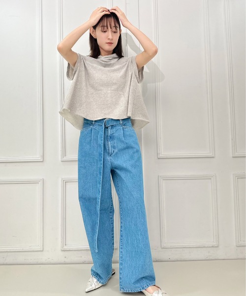 AVIE(アビィ)の「スリットデザインフーディプルオーバー(パーカー・レディース・トップグレー/モカ/ブラック・38)」の16枚目の写真