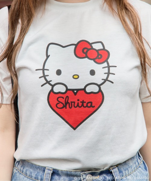 HELLO KITTY】コラボハートロゴTシャツ（Tシャツ/カットソー