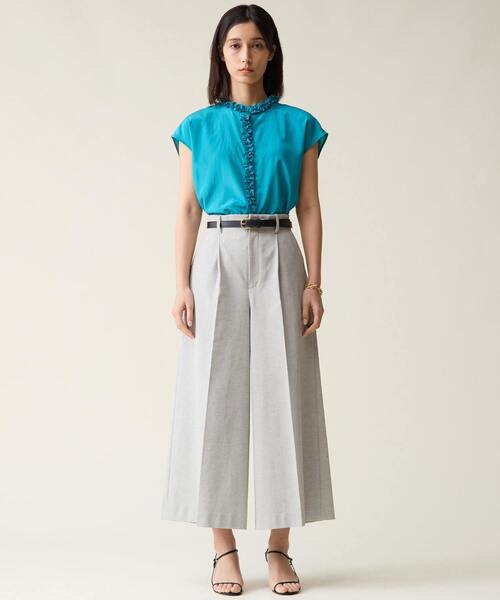 Tiara（ティアラ）の「ハイネックフリルブラウス（シャツ/ブラウス・レディース・ターコイズブルー/ブラック/ブラウン・FREE）」の10枚目の写真