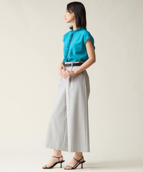 Tiara（ティアラ）の「ハイネックフリルブラウス（シャツ/ブラウス・レディース・ターコイズブルー/ブラック/ブラウン・FREE）」の11枚目の写真