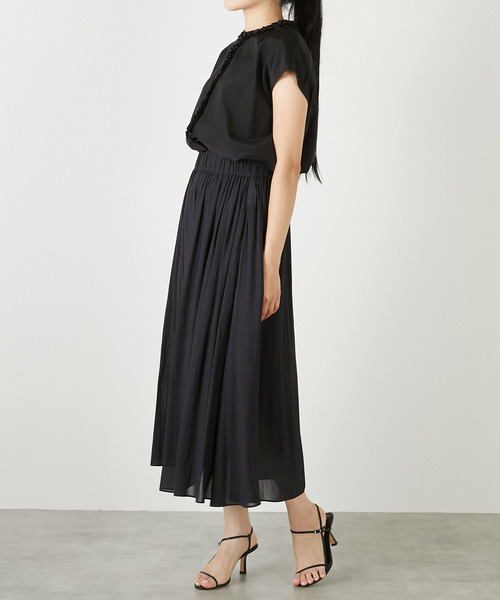 Tiara（ティアラ）の「ハイネックフリルブラウス（シャツ/ブラウス・レディース・ターコイズブルー/ブラック/ブラウン・FREE）」の19枚目の写真