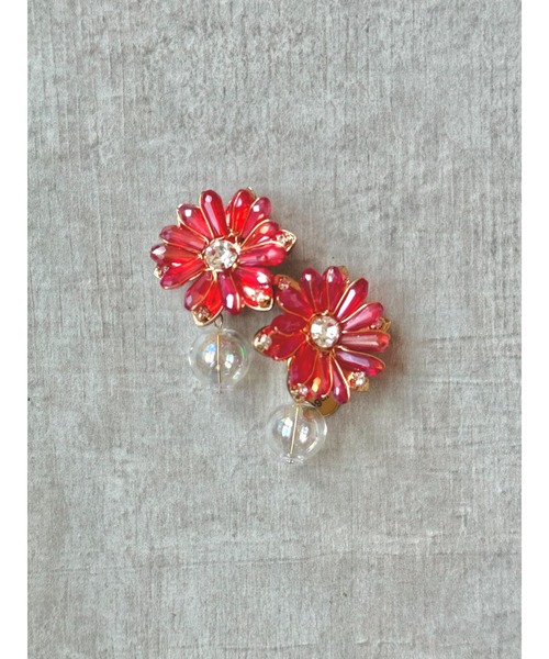 tone(トーン)の「【Agaro】No.461 Flora Bubble (MA)(ピアス(両耳用)・レディース・ブラウン/グレー/レッド/グリーン・FREE)」の4枚目の写真