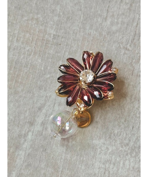 tone(トーン)の「【Agaro】No.461 Flora Bubble (MA)(ピアス(両耳用)・レディース・ブラウン/グレー/レッド/グリーン・FREE)」の9枚目の写真
