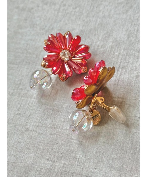 tone(トーン)の「【Agaro】No.461 Flora Bubble (MA)(ピアス(両耳用)・レディース・ブラウン/グレー/レッド/グリーン・FREE)」の6枚目の写真