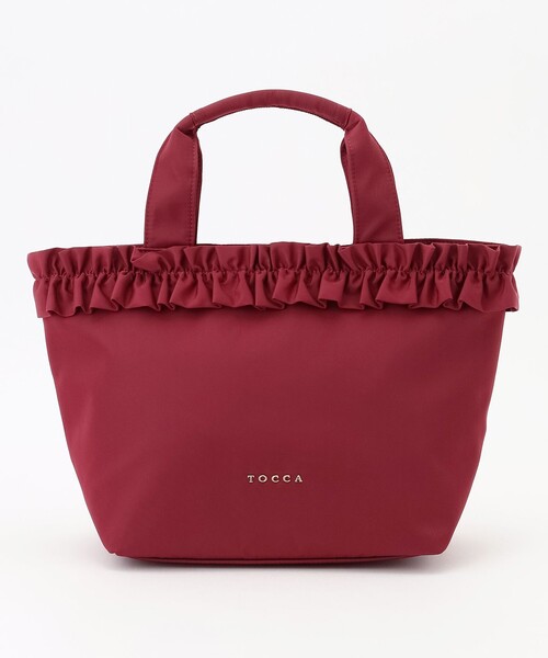 TOCCA(トッカ)の「FRILL GARLAND NYLONTOTE トートバッグ(トートバッグ・レディース・レッド系/ブラック系/ベージュ系・F)」の5枚目の写真