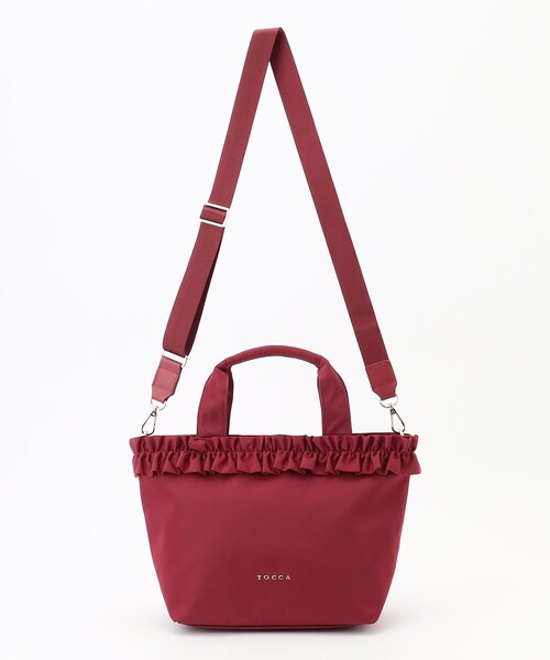 TOCCA(トッカ)の「FRILL GARLAND NYLONTOTE トートバッグ(トートバッグ・レディース・レッド系/ブラック系/ベージュ系・F)」の11枚目の写真