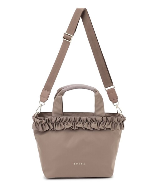 TOCCA(トッカ)の「FRILL GARLAND NYLONTOTE トートバッグ(トートバッグ・レディース・レッド系/ブラック系/ベージュ系・F)」の22枚目の写真