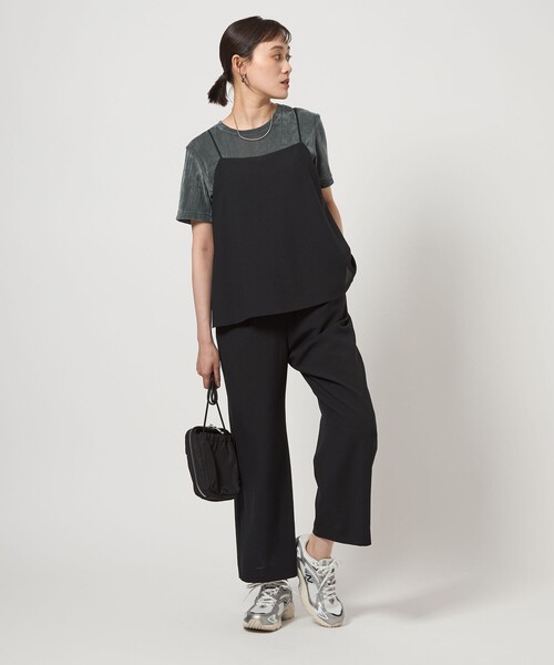 定価24200円 異素材フロッキーグラデーション　リネンシャツ　トーキング green label relaxing tシャツ シアー フロッキー Tシャツ