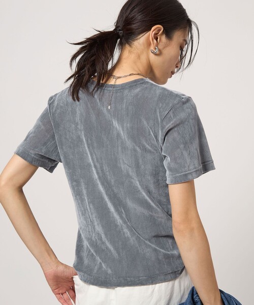 シアー フロッキー Tシャツ（Tシャツ/カットソー）｜green label