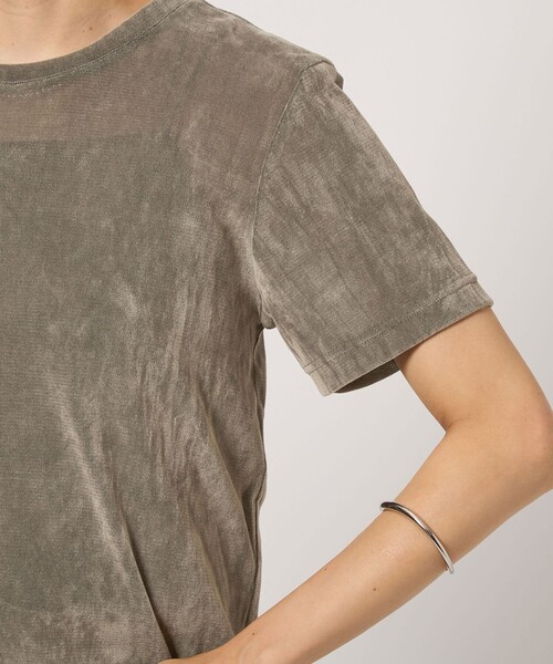 シアー フロッキー Tシャツ（Tシャツ/カットソー）｜green label