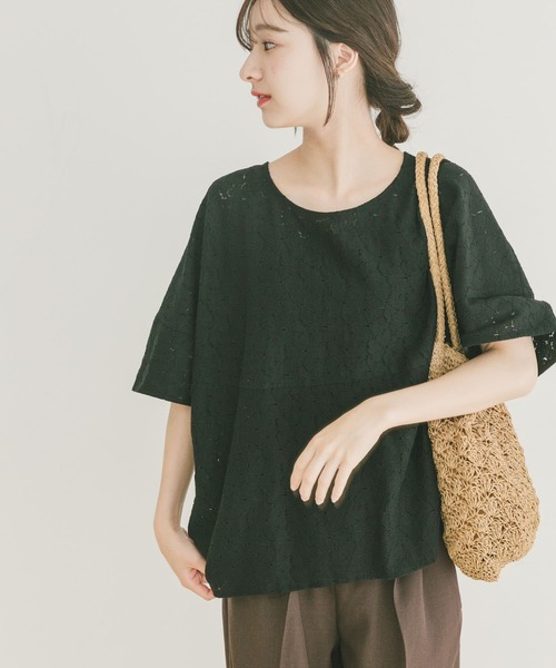 ITEMS URBANRESEARCH（アイテムズ アーバンリサーチ）の「バルーンスリーブレースプルオーバー（その他トップス・レディース・オフホワイト/ブラック・FREE）」の19枚目の写真