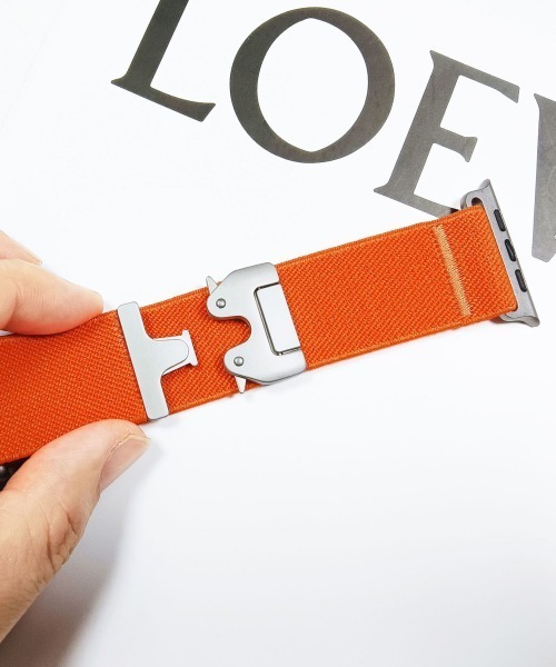Fun & Daily（ファンアンドデイリー）の「Apple Watch Nylon Buckle Band / アップルウオッチ（デジタル腕時計・メンズ・グレー/ブラック/カーキ/ベージュ/ネイビー/オレンジ/ライトベージュ・A/B）」の13枚目の写真