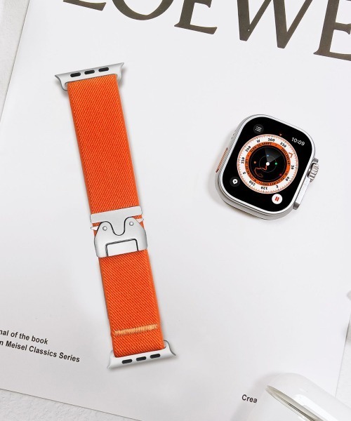 Fun & Daily（ファンアンドデイリー）の「Apple Watch Nylon Buckle Band / アップルウオッチ（デジタル腕時計・メンズ・グレー/ブラック/カーキ/ベージュ/ネイビー/オレンジ/ライトベージュ・A/B）」の11枚目の写真