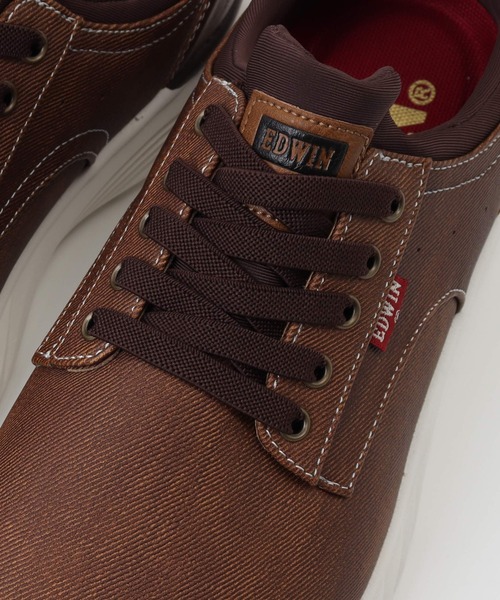 EDWIN(エドウィン)の「EDWIN 軽量・幅広 スニーカー(スニーカー・メンズ・ブラウン/ブラック・25.5cm/26cm/26.5cm/27cm/25cm)」の3枚目の写真