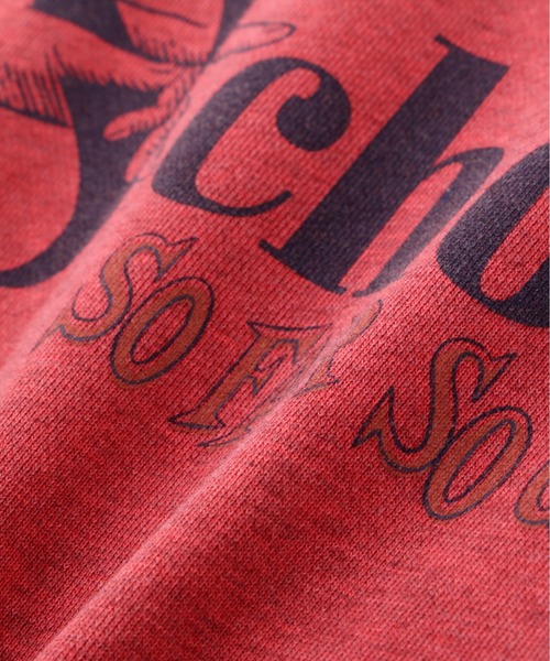 Schott(ショット)の「Schott/ショット/PIGMENT SO FAR SO GOOD CREW SWEAT/ピグメント ソー ファー ソー グッド クルースウェット(スウェット・メンズ・レッド/ブルーグレー/ブラック・2XL/XL/L/M)」の19枚目の写真
