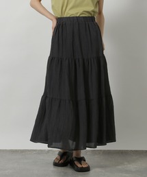 LAKOLE | サテンワッシャーティアードスカート / 499552(スカート)