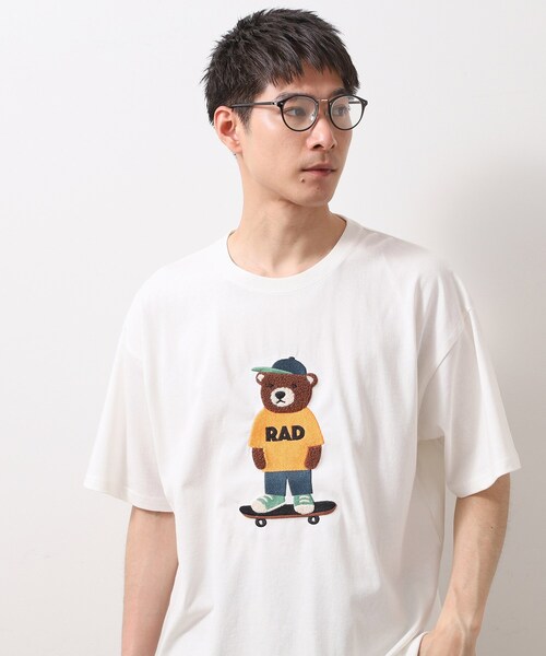刺繍Tシャツ 刺繍 Tシャツ Tシャツ 半袖 T-shirts セール】アニマル刺繍半袖Tシャツ 【洗濯機OK/ユニセックス】（T