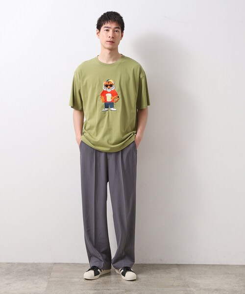 MEDM 刺繍 Tシャツ 半袖 マルチカラーロゴ 大人気 ユニセックス CIAOPANIC TYPY tシャツ 「DOGS」ユニセックスアニマル刺繍ロゴ