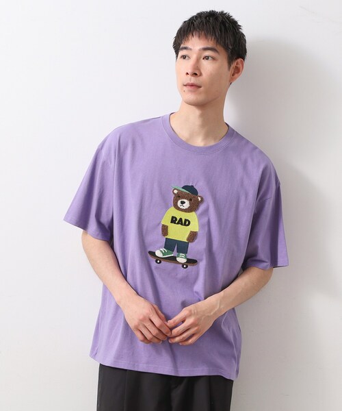刺繍Tシャツ 刺繍 Tシャツ Tシャツ 半袖 T-shirts 刺繍☆T-shirt／花とアフロ 7.1oz Tシャツ 440design シシマル