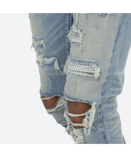 セール】【mnml】X201 RHINESTONE SKINNY DENIM [I]（デニム