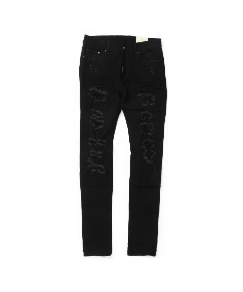 セール】【mnml】X201 RHINESTONE SKINNY DENIM [I]（デニム