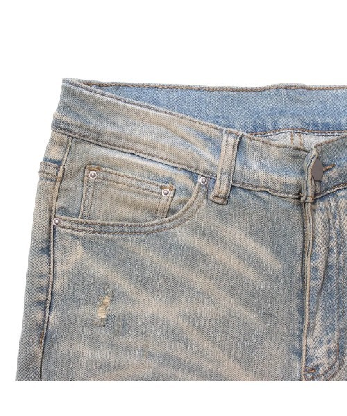 セール】【mnml】X201 RHINESTONE SKINNY DENIM [I]（デニム