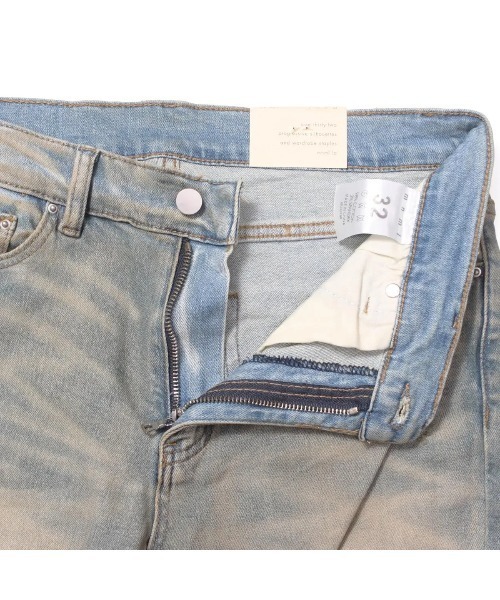 mnml（ミニマル）の「【mnml】X201 RHINESTONE SKINNY DENIM [I]（デニムパンツ・メンズ・ブルー/ブラック・28/30/32/34/29/36/38）」の16枚目の写真