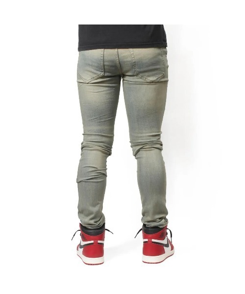 セール】【mnml】X201 RHINESTONE SKINNY DENIM [I]（デニム