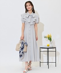 パイピングフリルダルメシアンティアードワンピース（ワンピース