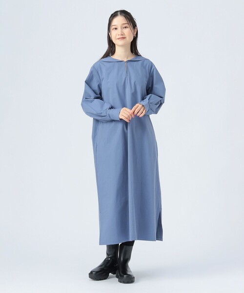 BEAMS HEART（ビームスハート）の「セーラー カラー ワンピース（ワンピース・レディース・ブルー/ダークグリーン/ブラック・FREE）」の3枚目の写真