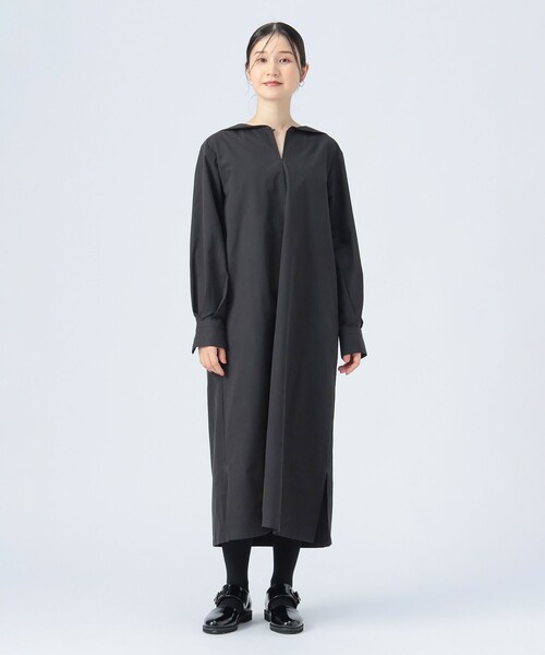 BEAMS HEART（ビームスハート）の「セーラー カラー ワンピース（ワンピース・レディース・ブルー/ダークグリーン/ブラック・FREE）」の4枚目の写真