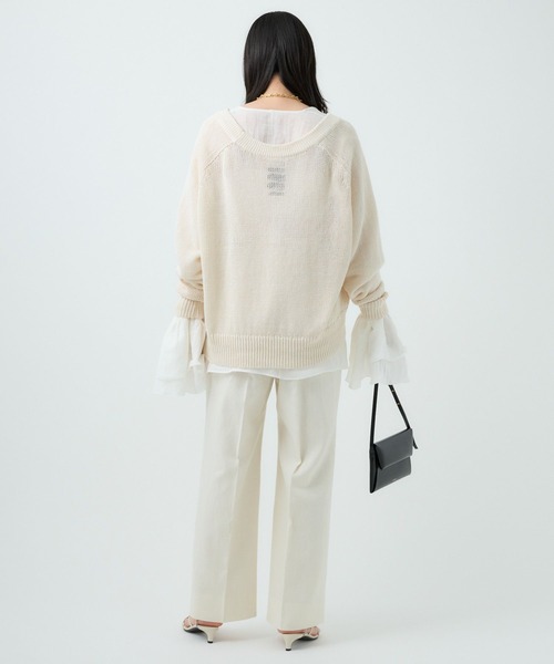 Chaos（カオス）の「Chaos(カオス)/ファームノームトラウザース　◆セットアップ可◆（その他パンツ・レディース・アイボリー/ブラウン系その他・36/38）」の4枚目の写真