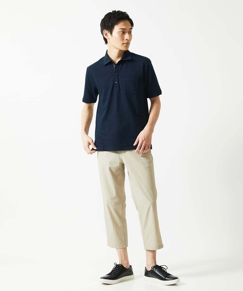 MK MICHEL KLEIN HOMME （エムケーミッシェルクランオム）の「【洗える / クロップド丈】サッカーストライプ パンツ（その他パンツ・メンズ・ブラック/ボルドー/グレー/アイボリー・44/46/50/48）」の8枚目の写真