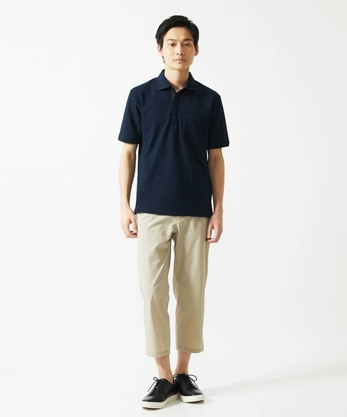 MK MICHEL KLEIN HOMME （エムケーミッシェルクランオム）の「【洗える / クロップド丈】サッカーストライプ パンツ（その他パンツ・メンズ・ブラック/ボルドー/グレー/アイボリー・44/46/50/48）」の9枚目の写真