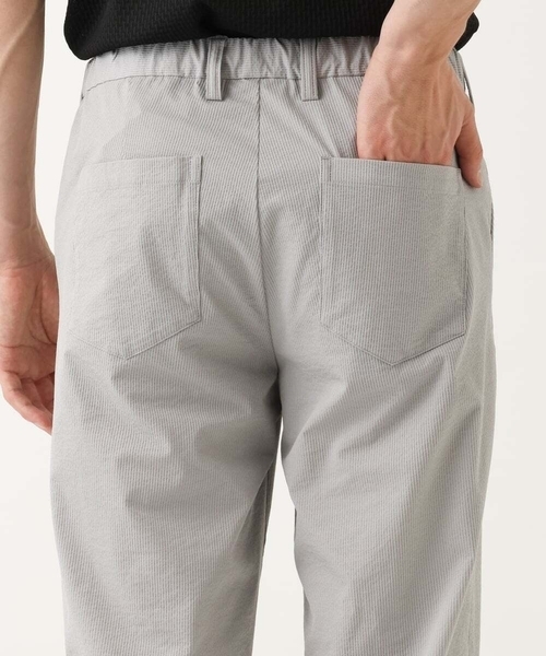 MK MICHEL KLEIN HOMME （エムケーミッシェルクランオム）の「【洗える / クロップド丈】サッカーストライプ パンツ（その他パンツ・メンズ・ブラック/ボルドー/グレー/アイボリー・44/46/50/48）」の18枚目の写真