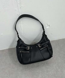 ＺＩＰディテールハーフムーンバッグ