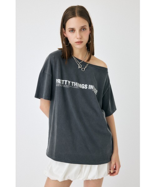 ONE SHOULDER Tシャツ（Tシャツ/カットソー）｜MOUSSY（マウジー