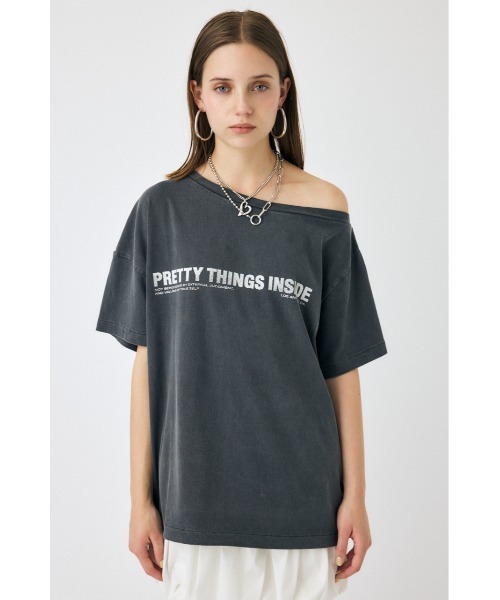 【MOUSSY】ONE SHOULDER Tシャツ 2025ss MOUSSY | ONE SHOULDER TEE (Tシャツ・カットソー(半袖) ) |SHEL
